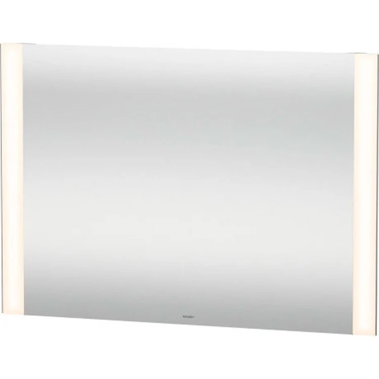 Mirror Light & Mirror 39-3/8 x 27-1/2 Inch White with Lighting Rectangle 1-3/8 Inch - Frankwebs