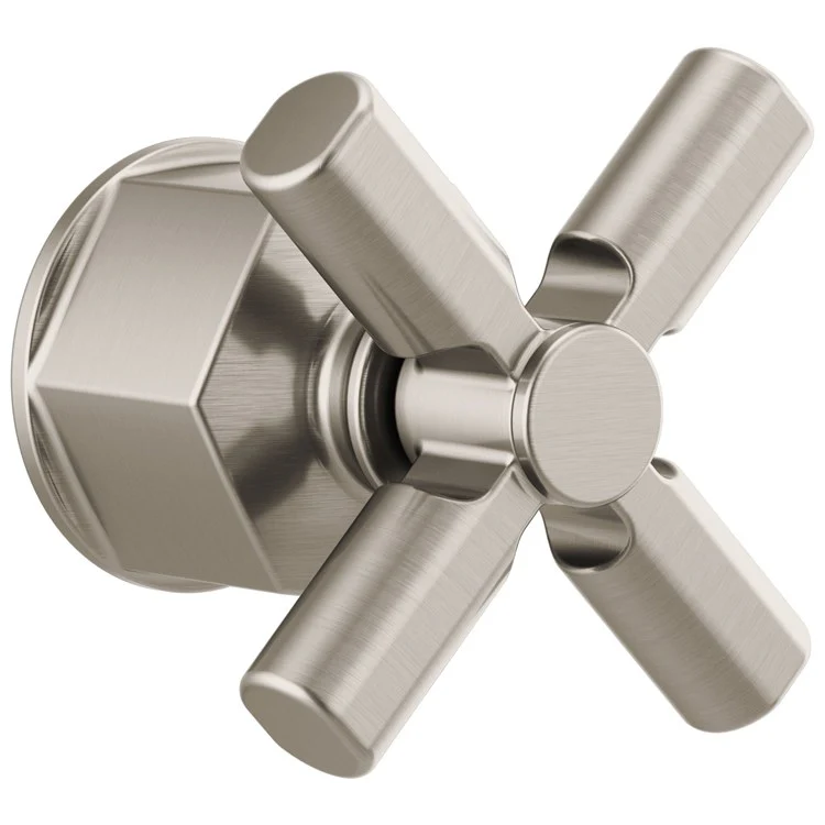 Handle Kit Invari Zinc 1 Cross Brilliance Luxe Nickel for Wall Mount Tub Filler 4 Inch - Frankwebs