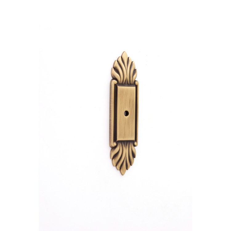 Backplate Fiore 4 Inch Polished Antique Brass - Frankwebs