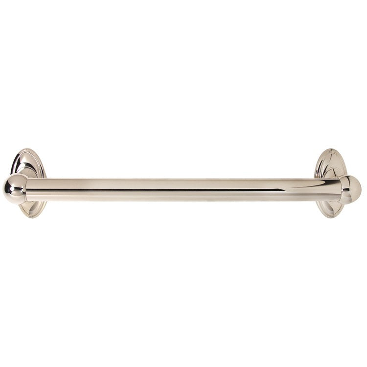 Grab Bar Classic Traditional 18 Inch Polished Chrome Concealed Wall Mount Brass 1-1/4 Inch - Frankwebs