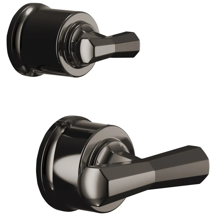 Handle Kit Beauclere 2 Cross Brilliance Luxe Gold ADA for Pressure Balance Valve with Integrated Diverter Trim - Frankwebs