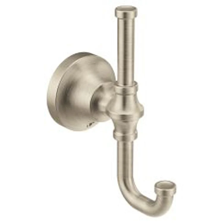Robe Hook Colinet Double Brushed Gold 5 Inch 2-1/4 Inch Concealed Screw Zinc - Frankwebs
