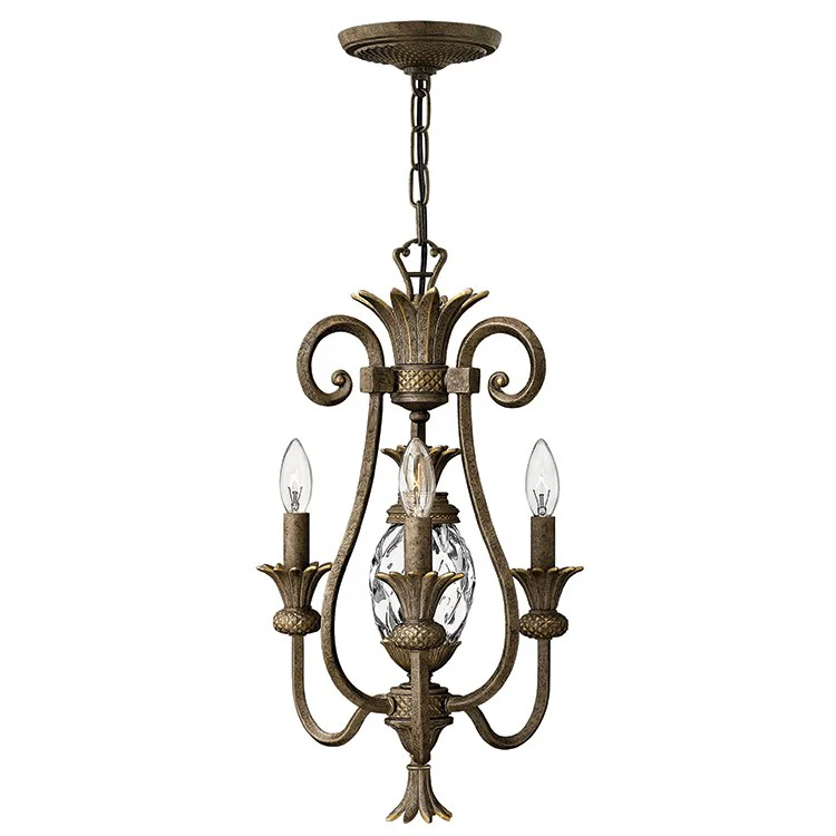 Plantation Three-Light Single-Tier Chandelier - Frankwebs