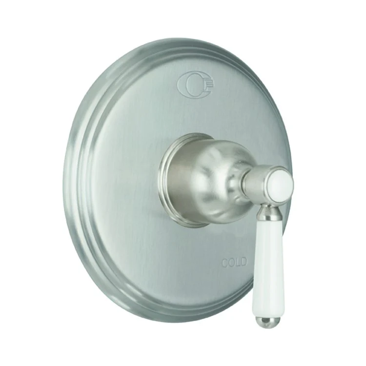 Pressure Balance Valve Trim Cardiff Round 1 Lever Satin Nickel ADA - Frankwebs