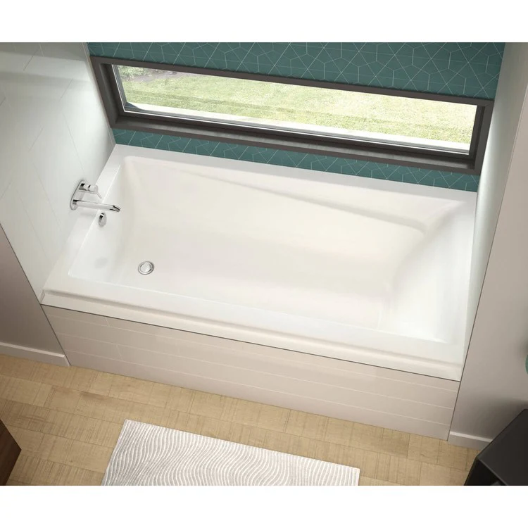 Tub Exhibit IF 66 x 32 Inch Alcove with Whirlpool Left White - Frankwebs