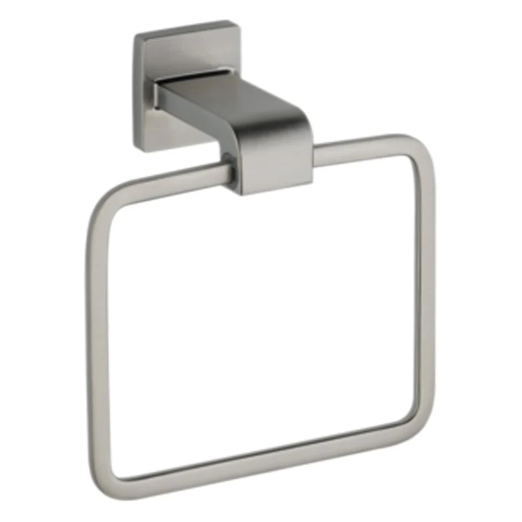 Towel Ring Ara 7-1/16 Inch Square Closed Matte Black Zinc 3-1/2 Inch - Frankwebs