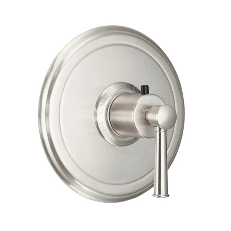 Thermostatic Trim Miramar Round 3/4 Inch 1 Lever Satin Nickel ADA for Requires Rough Valve TH75-R Handle and Escutcheon Brass - Frankwebs