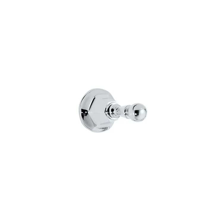Robe Hook Monterey Single Polished Chrome 2-5/16 Inch Height 3-7/16 Inch Extension from Wall Concealed Brass - Frankwebs