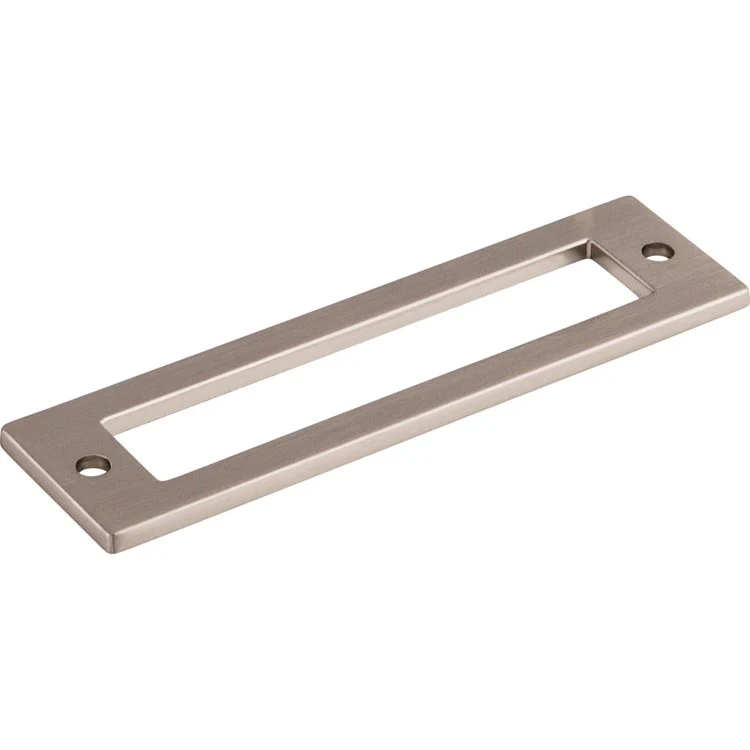 Pull Backplate Lynwood Hollin Rectangle Brushed Satin Nickel 3-3/4 Inch 2 Hole Zinc Alloy - Frankwebs
