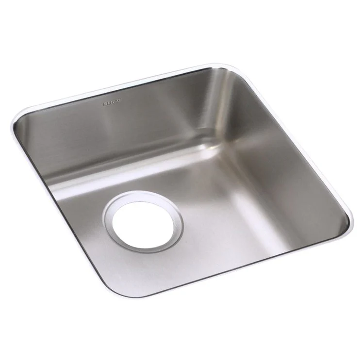 Kitchen Sink Lustertone 16.5 x 16.5 Inch Single Bowl ADA Lustertone Undermount Square Drain Location Rear Center Depth 4-7/8 Inch Bottom Only Pads - Frankwebs