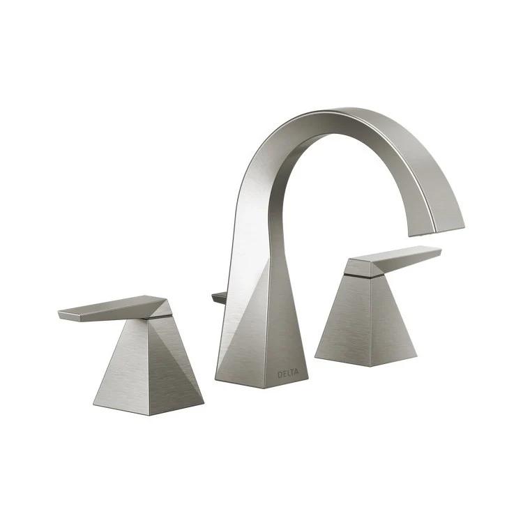 Lavatory Faucet Trillian Widespread 4-16 Inch Spread 2 Lever ADA WaterSense Lumicoat Stainless 1.2 Gallons per Minute Metal Pop-Up 7 Inch - Frankwebs