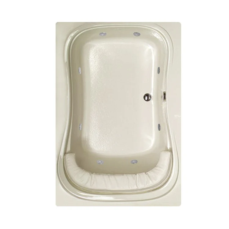 Whirlpool Tub Designer Collection Fantasy 60 x 42 x 21 Inch Drop-In Side Center Drain Bone Rectangle - Frankwebs