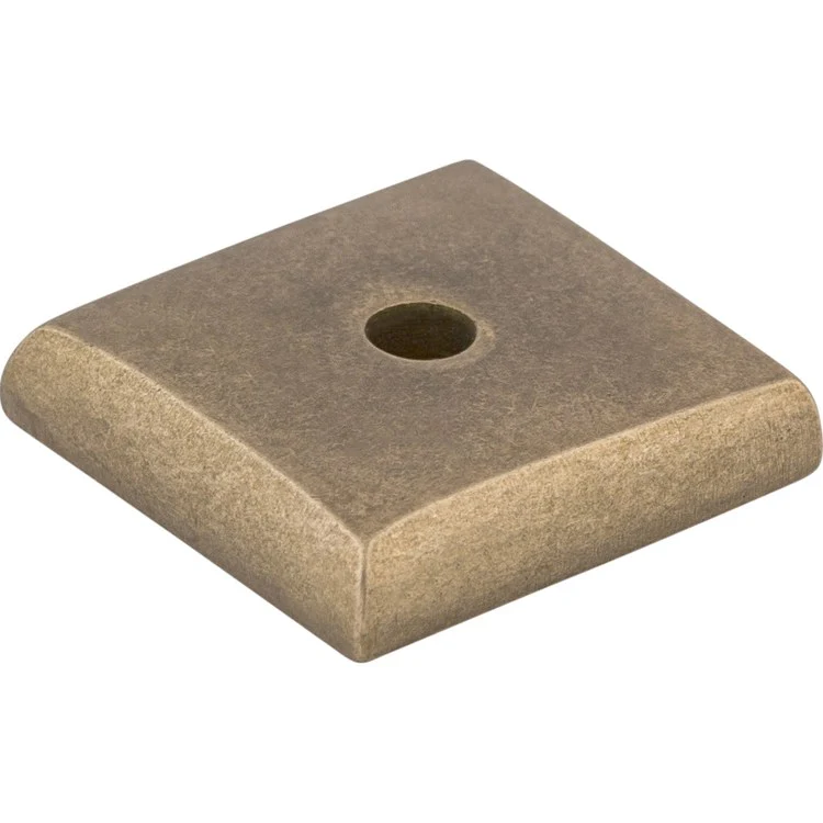 Knob Backplate Aspen Square Light Bronze 7/8 Inch 1 Hole Bronze - Frankwebs