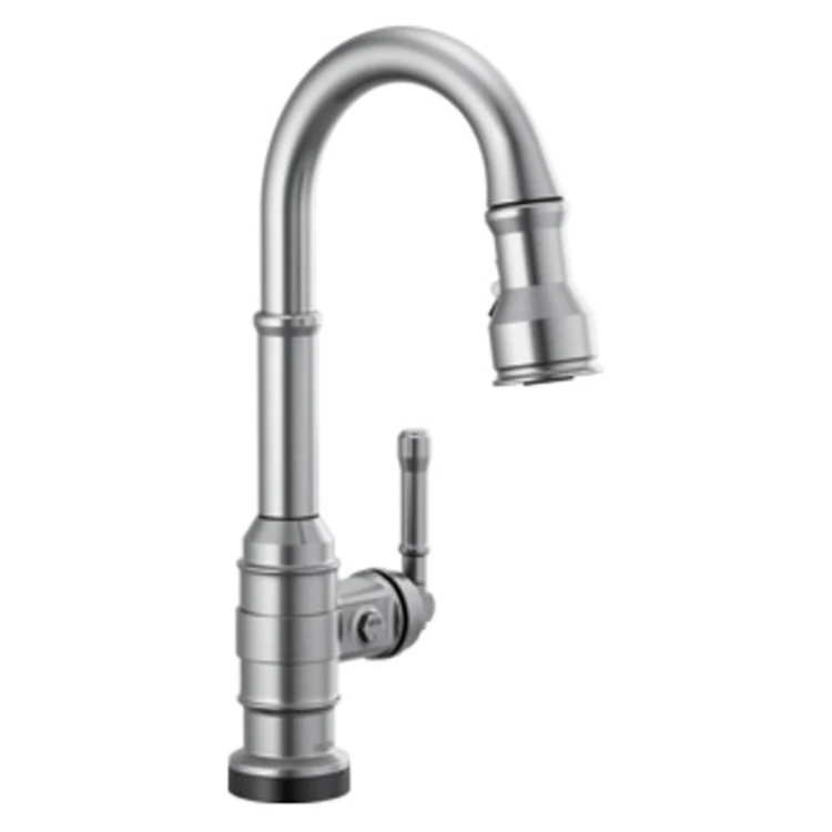 Prep Faucet Broderick 8 Inch Spread 1 Lever WaterSense ADA Arctic Stainless High Arc Gooseneck Pull Down 360 Degree Swivel 1 Hole Touch2O - Frankwebs