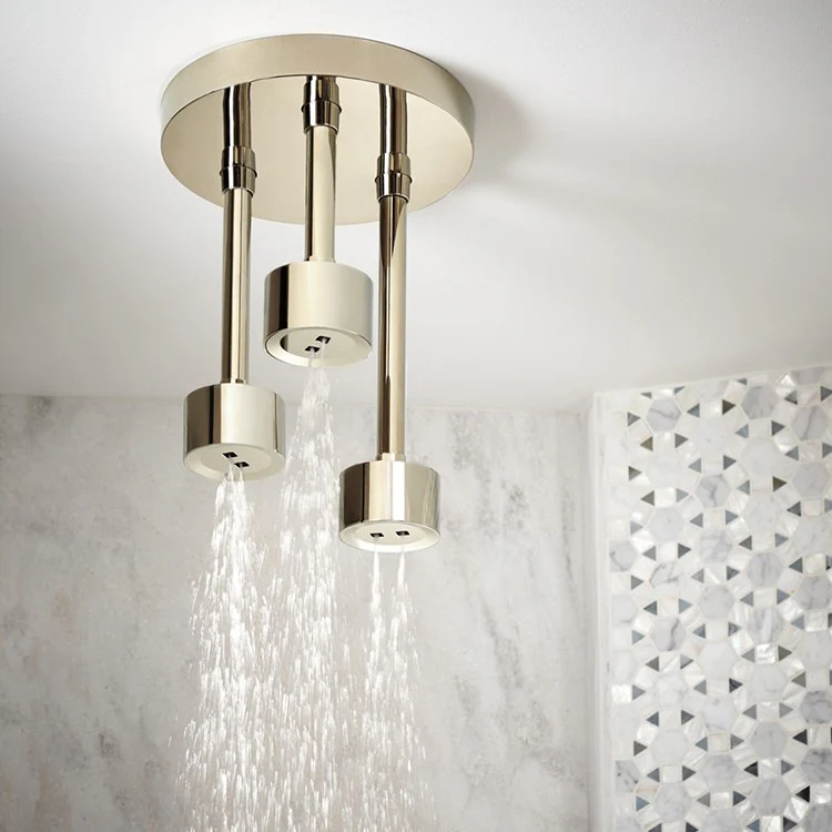 Litze H2OKinetic Single-Function Three-Head Pendant Raincan Shower Head - Frankwebs