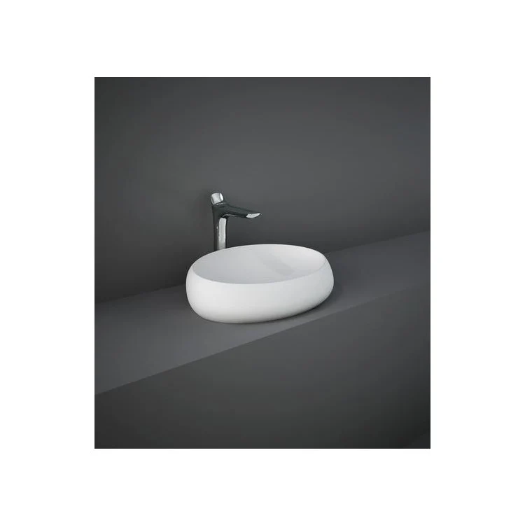 Vessel Cloud with Waste Cover 22-7/8 Inch White Matte Vitreous China - Frankwebs