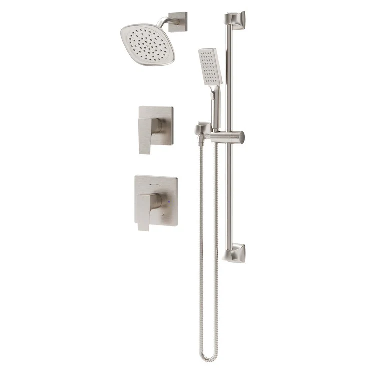 Handshower Trim Verity HydroMersion Shower Satin Nickel ADA 2.0 Gallons per Minute with 30 Inch Handshower Slide Bar with 60 Inch Flexible Metal Hose - Frankwebs