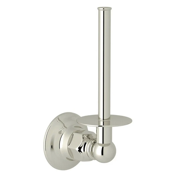 Toilet Paper Holder Country Bath Euro Polished Nickel Metal 6 Inch 2-3/4 Inch Wall Mount - Frankwebs