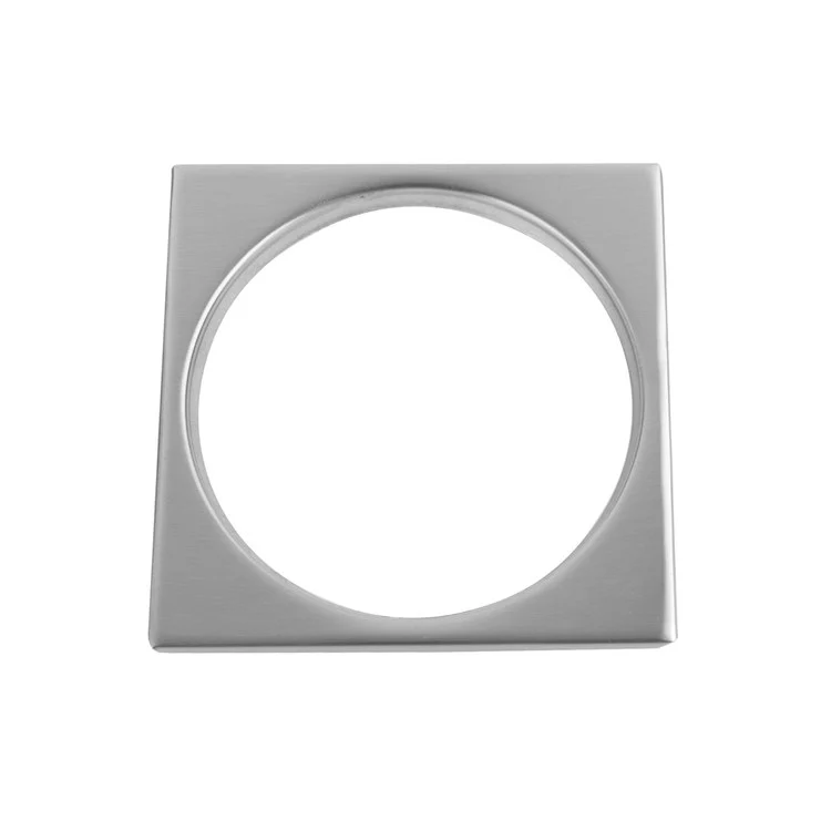 Drain Plate Square Tile Flange Shower 4-1/4 x 4-1/4 Inch Satin Nickel Brass Depth 1/4 Inch - Frankwebs