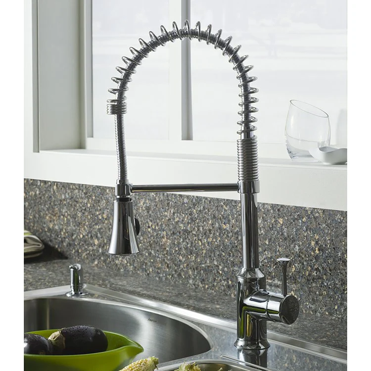 Pekoe Semi-Professional Single Handle Pull Down Kitchen Faucet 2.2 GPM - Frankwebs