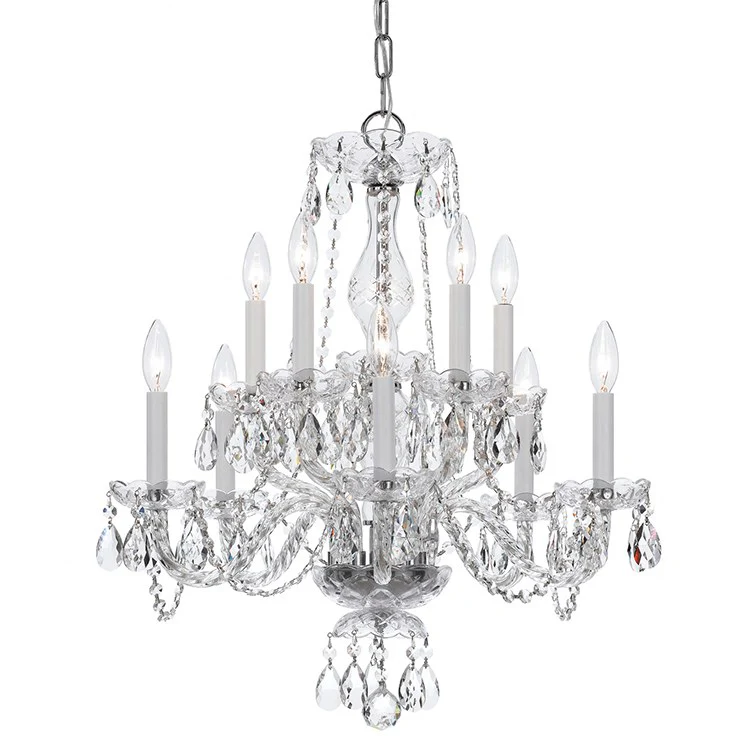 Traditional Crystal Ten-Light Chandelier - Frankwebs