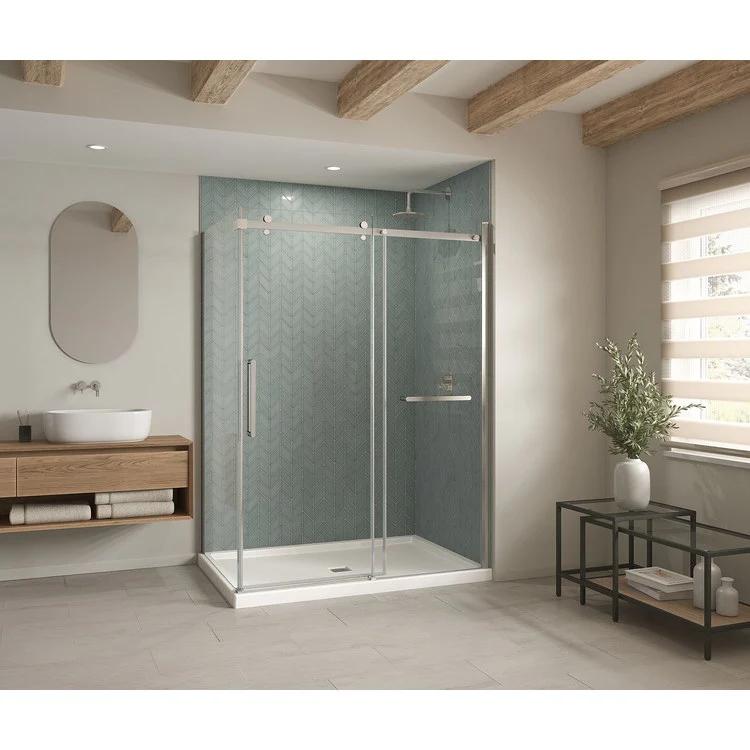 Shower Base B3 Corner Right Stabili-T Square Drain White 60 x 42 Inch Acrylic - Frankwebs