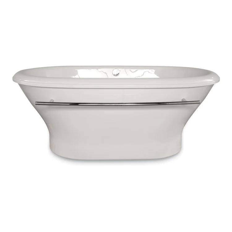 Air Tub Designer Collection Chloe Freestanding Bone Oval Acrylic 70 x 40 x 27 Inch - Frankwebs