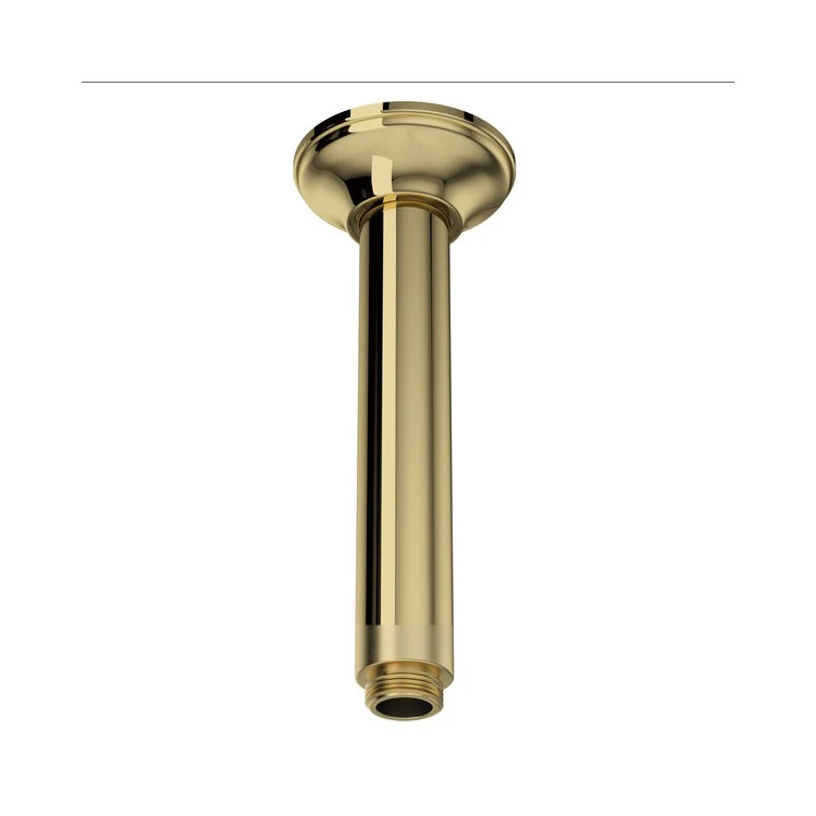 Shower Arm Unlacquered Brass 7 Inch Brass Ceiling Mount - Frankwebs