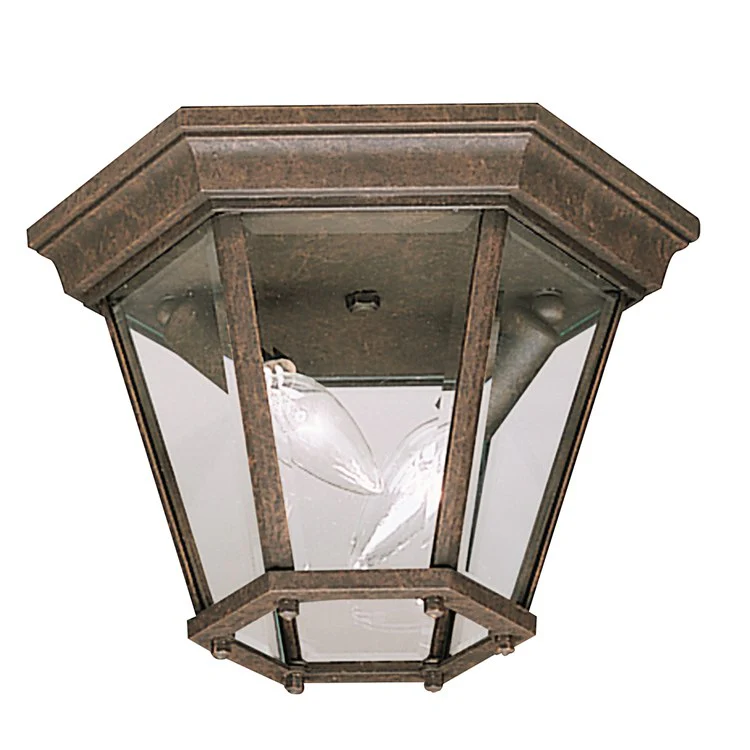 Madison Two-Light Outdoor Flush Mount Ceiling Fixture - Frankwebs