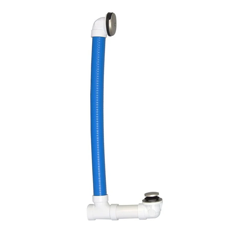 Tub Drain Hidden 24 Inch Brushed Nickel Brass - Frankwebs