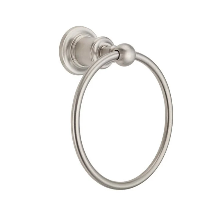 Towel Ring Miramar 5-13/16 Inch Closed Polished Chrome Brass 3-13/16 Inch Extension from Wall - Frankwebs
