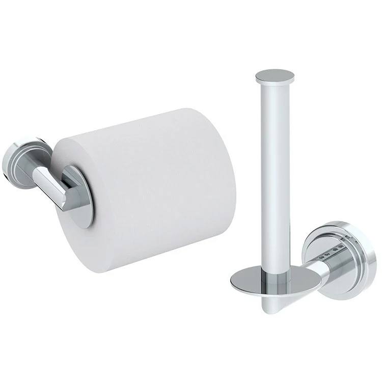 Toilet Paper Holder Dia Wall Mount Polished Chrome Metal Inch 3-1/8 Inch Wall Mount - Frankwebs