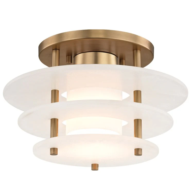 Gatsby Single-Light LED Flush Mount Ceiling Fixture - Frankwebs