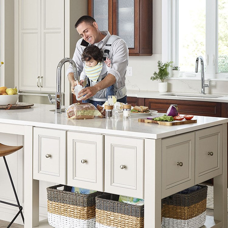 Beale MeasureFill Single Handle Pull-Down Kitchen Faucet - Frankwebs