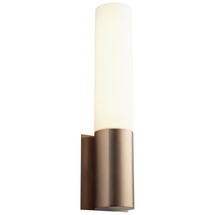 Magnum Single-Light LED Wall Sconce with Acrylic Shade - Satin Copper - Frankwebs