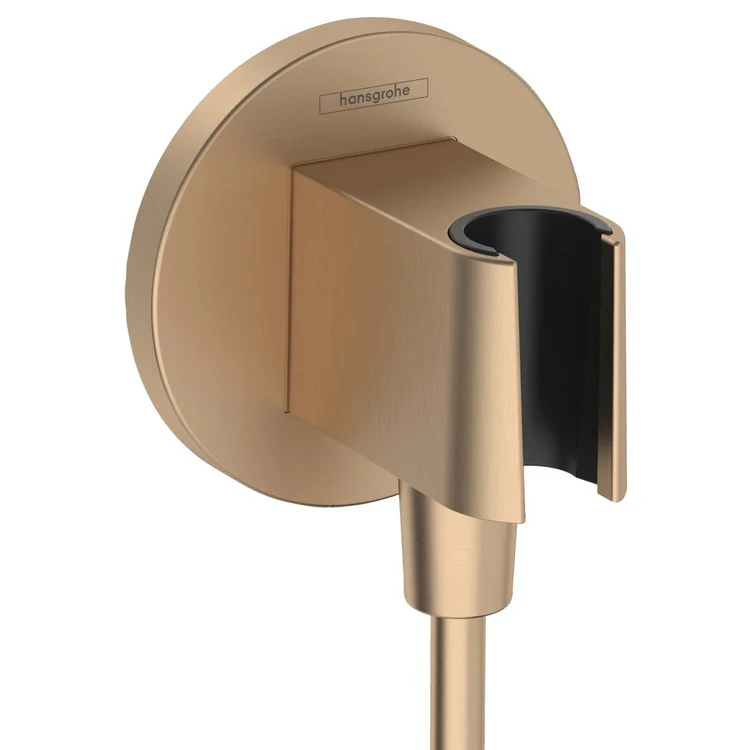 Handshower Mounting Kit FixFit S Brushed Gold Optic - Frankwebs