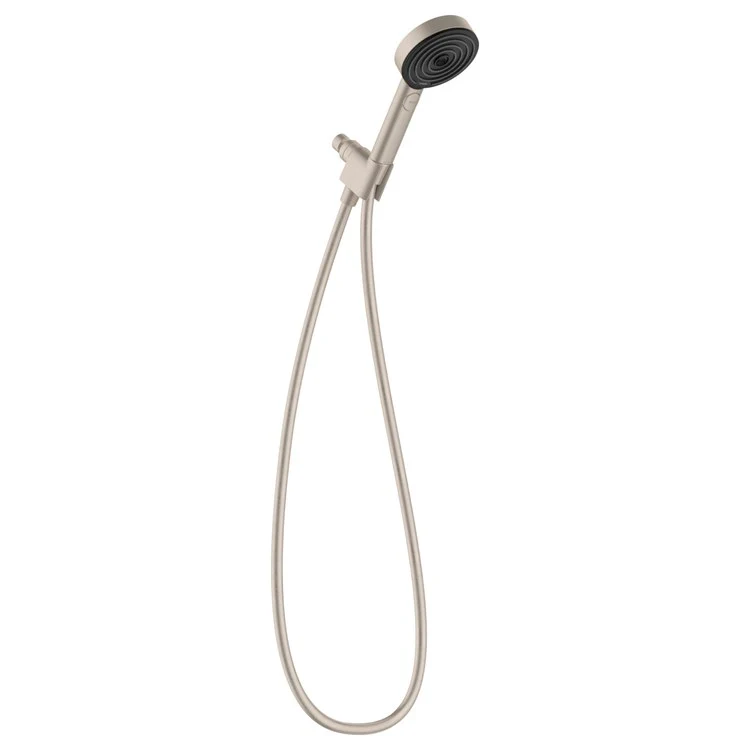 Handshower Set Pulsify S 105 Brushed Nickel 3 Function PowderRain IntenseRain Pulsating Massage 1.75 Gallons per Minute Less Bar - Frankwebs