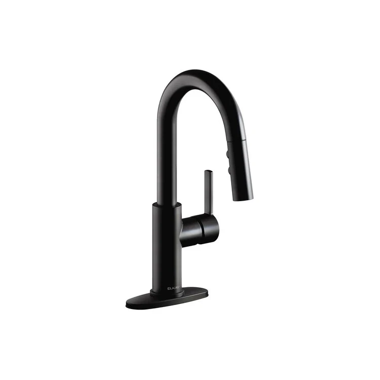 Bar Faucet Avado Deck Mount 1 Lever ADA Matte Black Spout Type Pull Down - Frankwebs