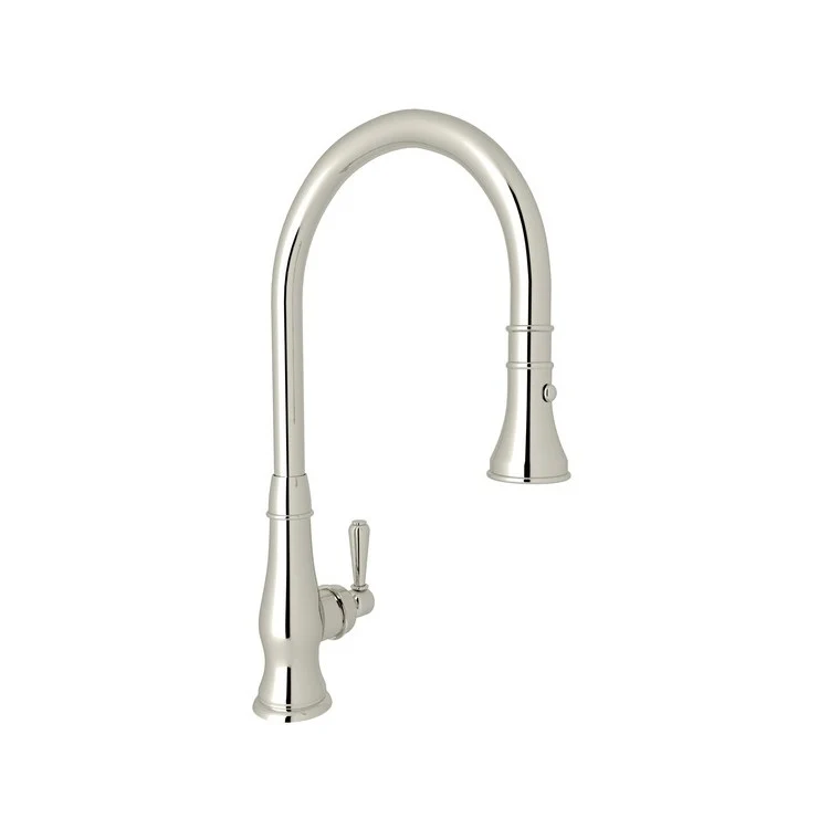 Kitchen Faucet Patrizia Pull Down 1 Metal Lever Polished Nickel 1.8 Gallons per Minute - Frankwebs