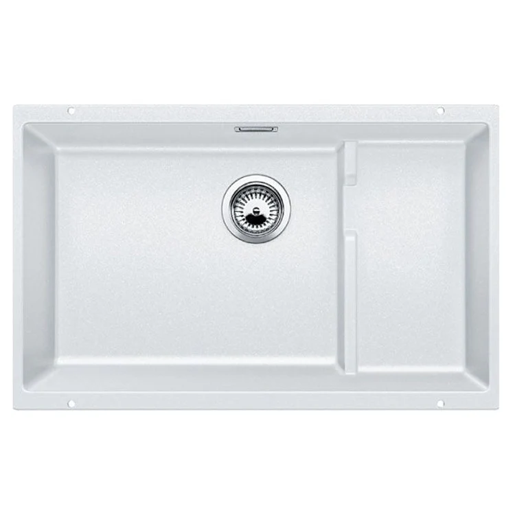 Kitchen Sink Precis Cascade 29 x 18 Inch Single Bowl Super Coal Black Undermount Rectangle Silgranit - Frankwebs