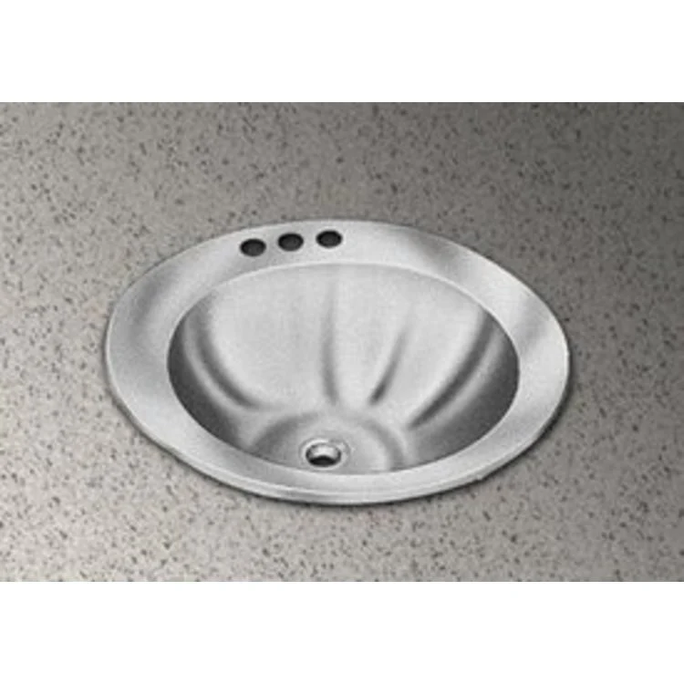 Lavatory Sink Asana Single Bowl Drop-In 19 x 19 Inch Round ASME Lustrous Satin LKF296 Overflow Assembly 3 Hole - Frankwebs
