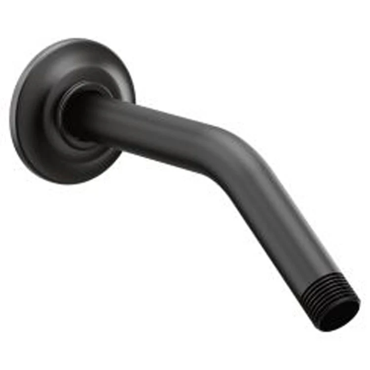 Shower Arm Roth with Flange Matte Black 8 Inch 1/2 Inch IPS Metal - Frankwebs