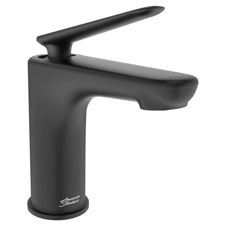 Lavatory Faucet Studio S 1 Lever ADA CALGreen/WaterSense/CEC Matte Black 1.2 Gallons per Minute Push Pop-Up Drain 1 Hole - Frankwebs
