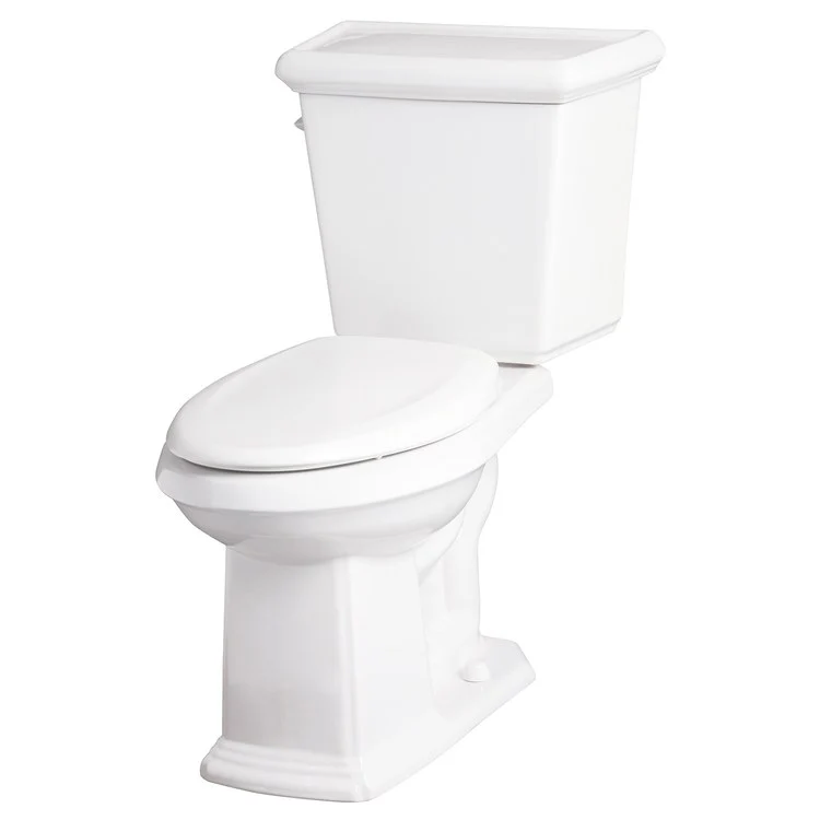 Toilet Logan Square 2 Pieces ErgoHeight White Elongated ADA 32-3/4 Inch 1.28 Gallons Per Flush 12 Inch - Frankwebs