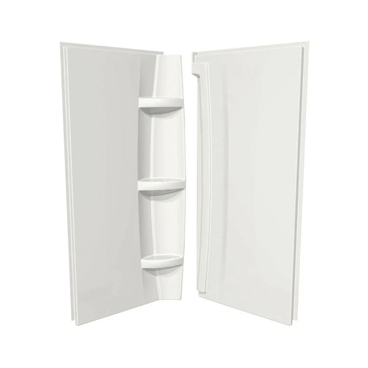 Shower Wall 2 Walls 36 x 1-1/2 x 72 Inch White Acrylic - Frankwebs