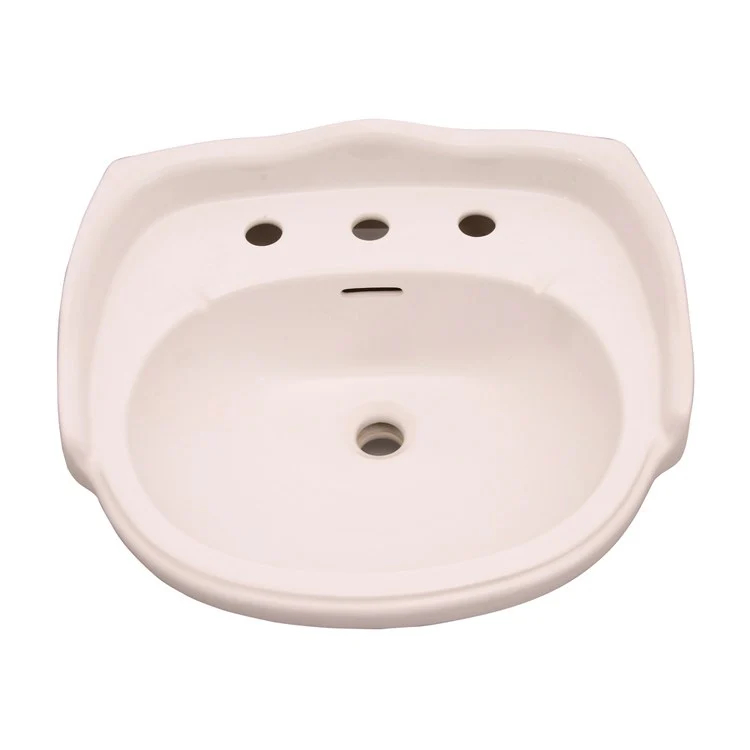 Pedestal Lavatory Vicki Widespread Bisque Round - Frankwebs