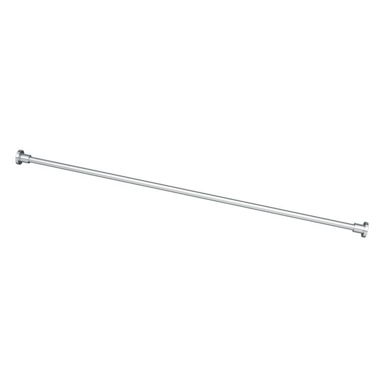 Shower Rod Minimalist Chrome 60 Inch Brass - Frankwebs