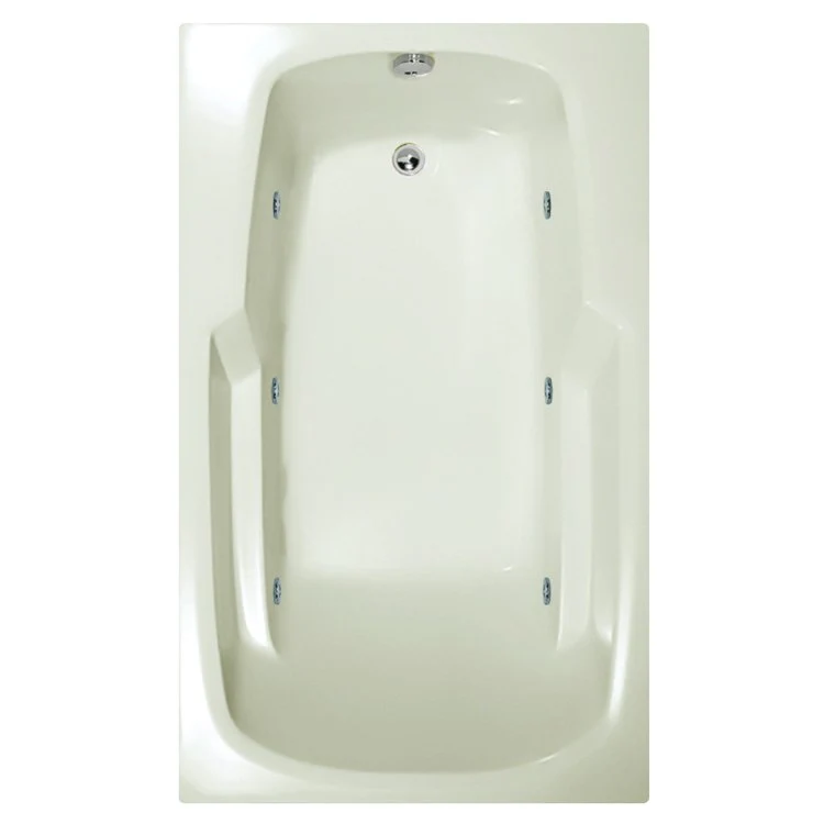 Whirlpool Tub Studio Collection Studio 60 x 36 x 19 Inch Drop-In End Drain Biscuit Rectangle - Frankwebs