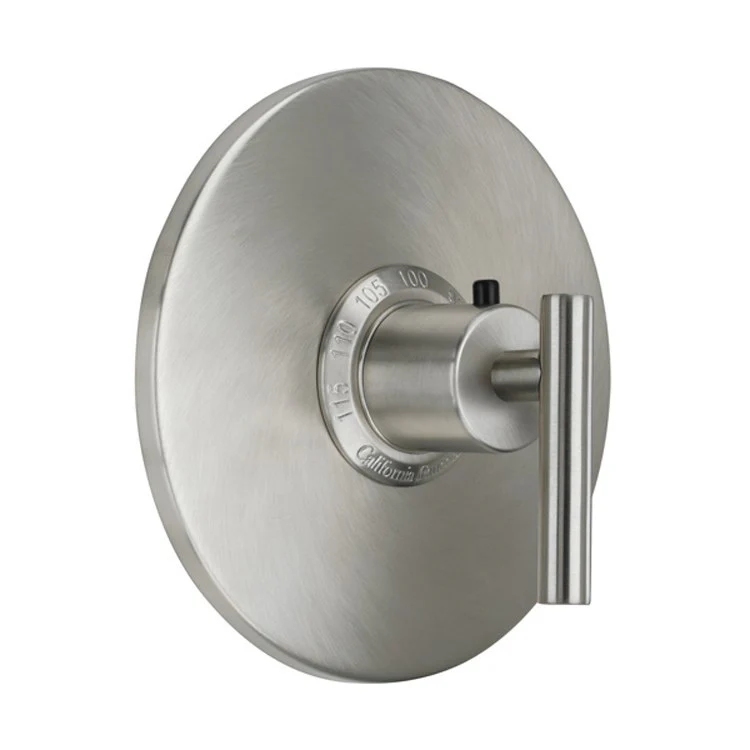 Thermostatic Trim Tiburon Round StyleTherm 3/4 Inch 1 Lever Polished Chrome ADA for Requires THT75-R Valve Faceplate and Handles Brass - Frankwebs