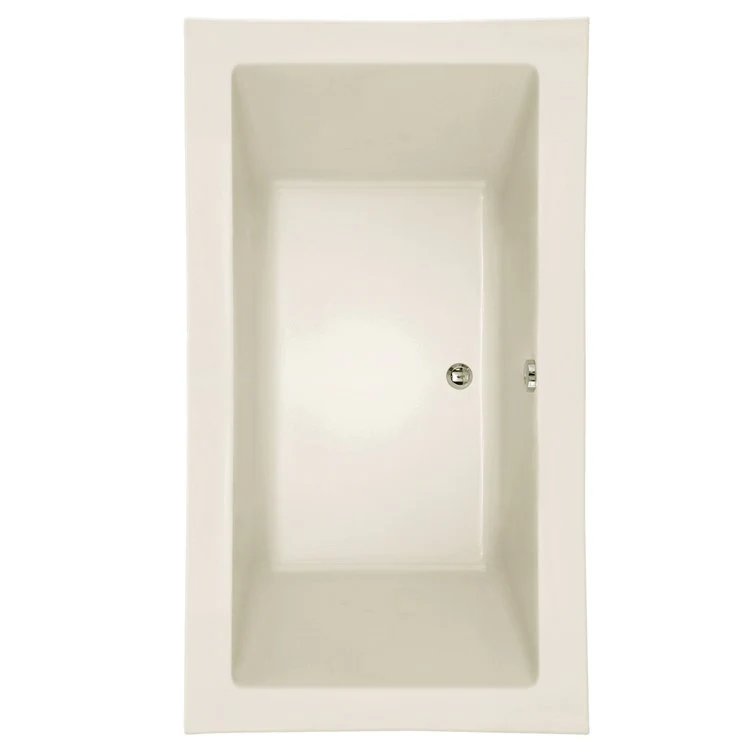 Soaking Tub Designer Collection Kayla 74 x 42 Inch Tub Only Side Center Biscuit Acrylic - Frankwebs
